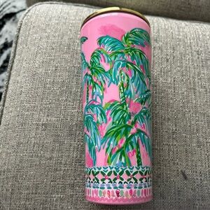 Lilly Pulitzer Tumbler 24 Oz Suite Views Tropical Summer Pink Palm Water Cup